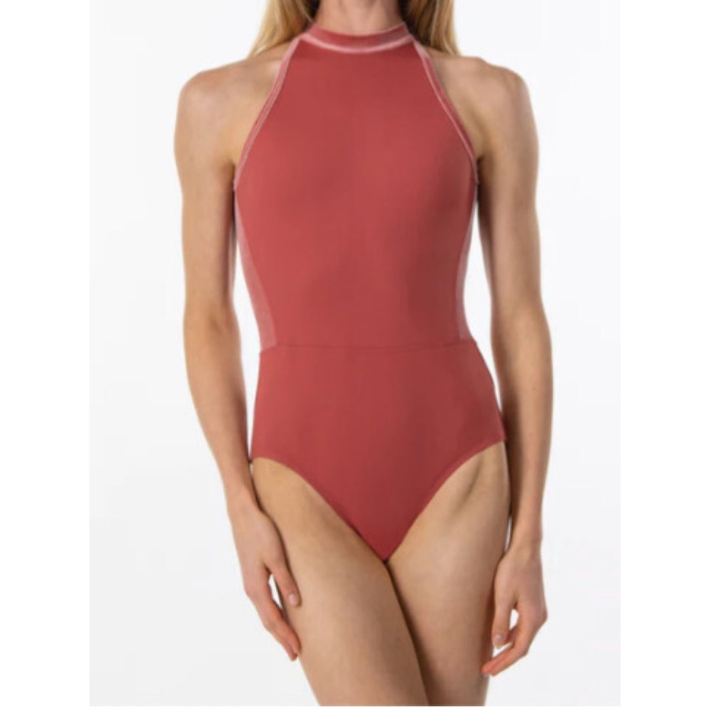 Suffolk women’s leotard. Halter neck - Red